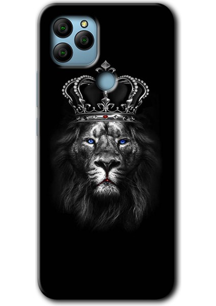 General Mobile Gm 22 Plus Kılıf Hd Desen Baskılı Arka Kapak - King Lion