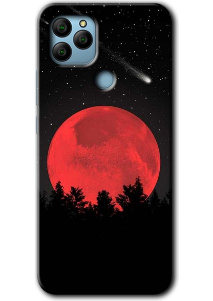 General Mobile Gm 22 Kılıf Hd Desen Baskılı Arka Kapak - Kanlı Ay