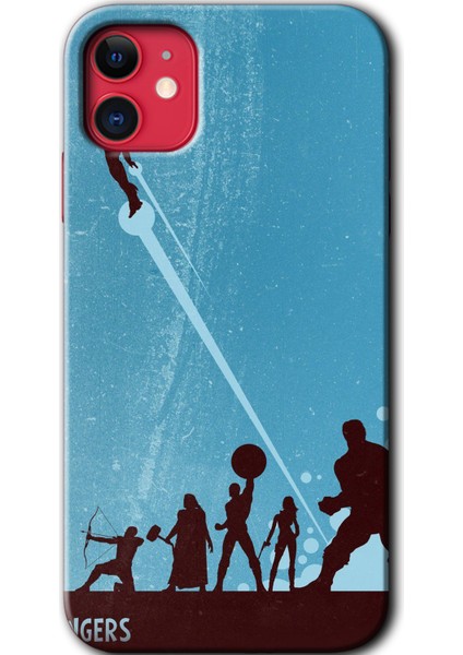 iPhone 11 Kılıf Hd Desen Baskılı Arka Kapak - Avengers Team