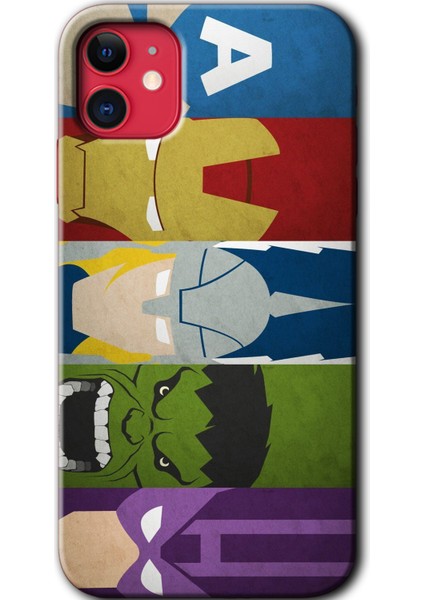 iPhone 11 Kılıf Hd Desen Baskılı Arka Kapak - Avengers-1