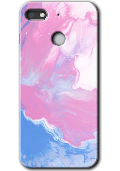 General Mobile Gm 8 Go Kılıf Hd Desen Baskılı Arka Kapak - Liquid Lekeler Art