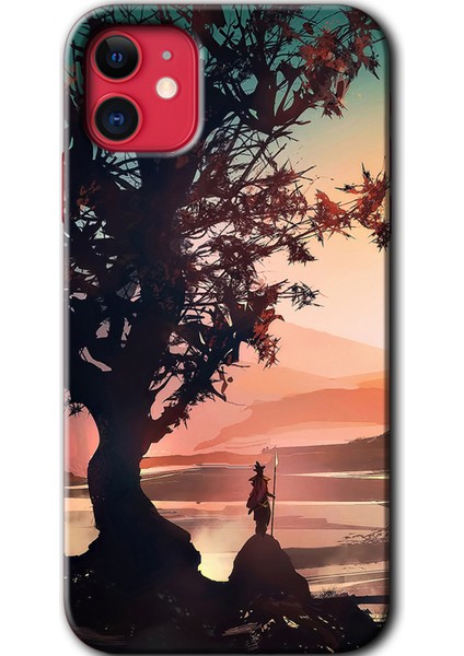 iPhone 11 Kılıf Hd Desen Baskılı Arka Kapak - Yalnız Savaşcı