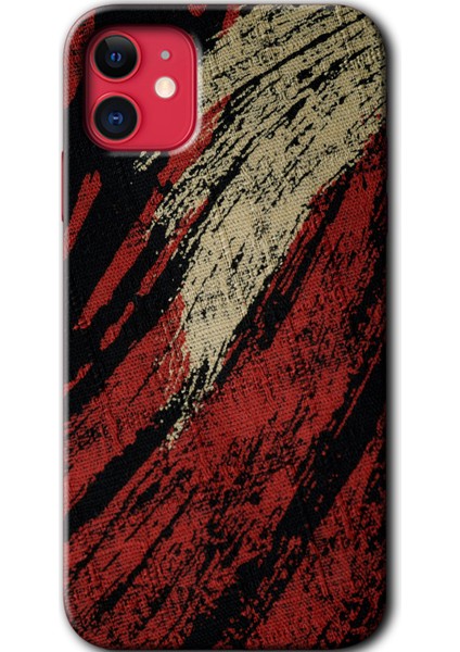 iPhone 11 Kılıf Hd Desen Baskılı Arka Kapak - Kumaş Deseni 6