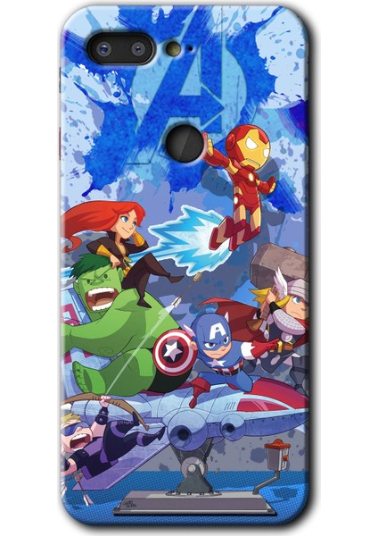 General Mobile Gm 9 Pro Kılıf Hd Desen Baskılı Arka Kapak - Avengers Cartoon