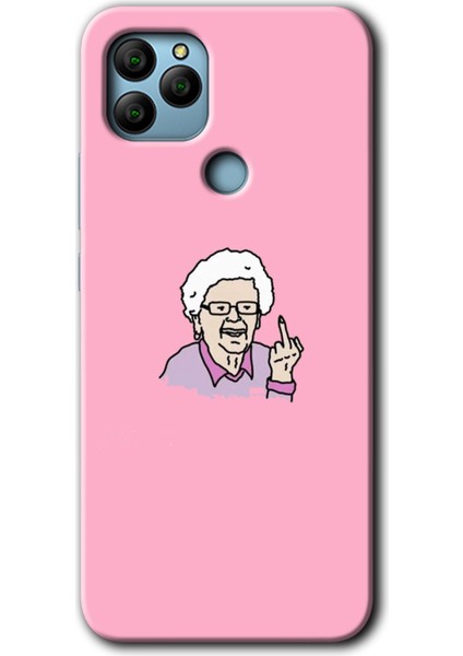 Bera Aksesuar General Mobile Gm 22 Kılıf Hd Desen Baskılı Arka Kapak - Bad Grandmother