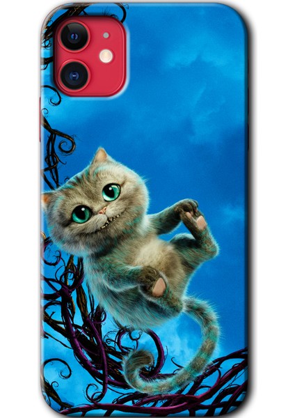iPhone 11 Kılıf Hd Desen Baskılı Arka Kapak - Çılgın Kedi