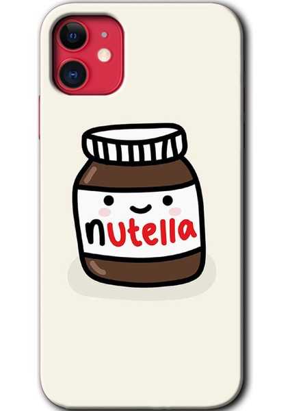 iPhone 11 Kılıf Hd Desen Baskılı Arka Kapak - Nutella Aşkım