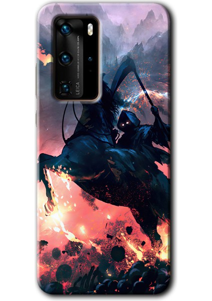 Huawei P40 Pro Kılıf Hd Desen Baskılı Arka Kapak - Bloodhorne