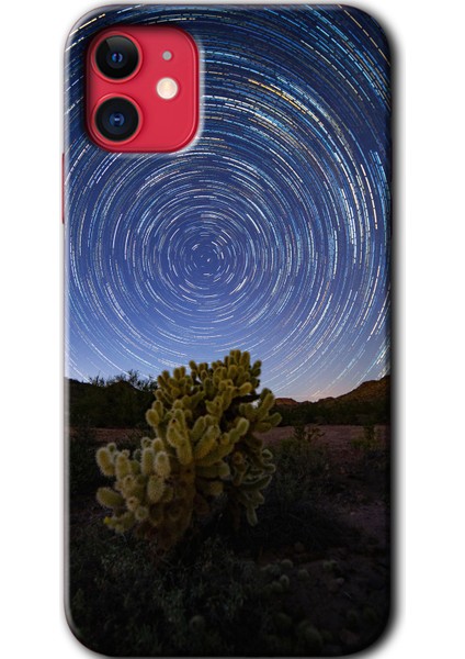 iPhone 11 Kılıf Hd Desen Baskılı Arka Kapak - Eclipse Sky