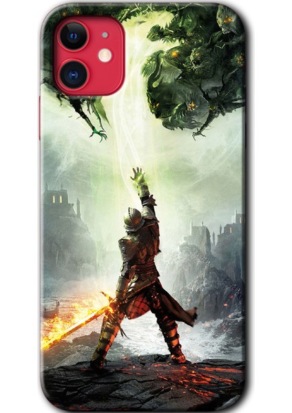 iPhone 11 Kılıf Hd Desen Baskılı Arka Kapak - Dragon Hunter