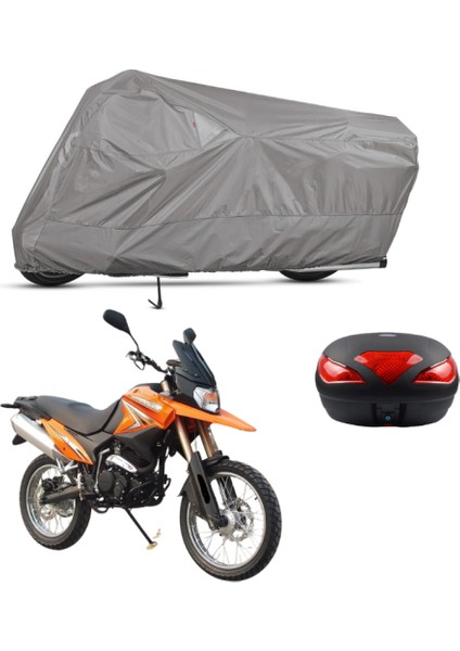 Kadırga KD-250GY Arka Çanta Uyumlu Motosiklet Brandası Motor Brandası