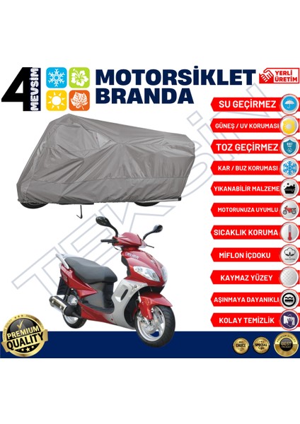 Kuba Apricot 125 Arka Çanta Uyumlu Motosiklet Brandası Motor Brandası fiyatları