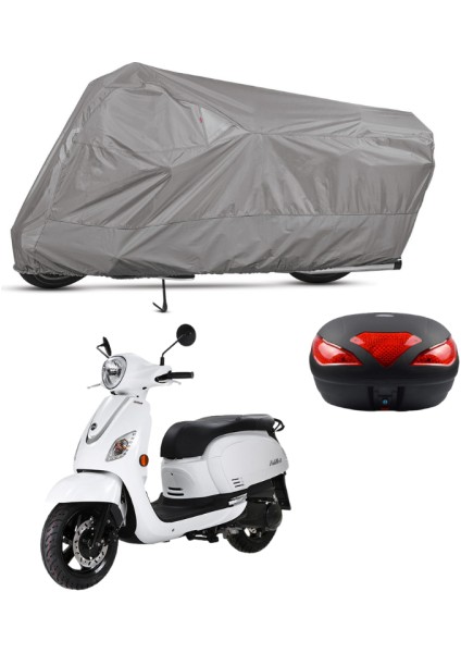 Sym Fiddle 3 200 I Arka Çanta Uyumlu Motosiklet Brandası Motor Brandası