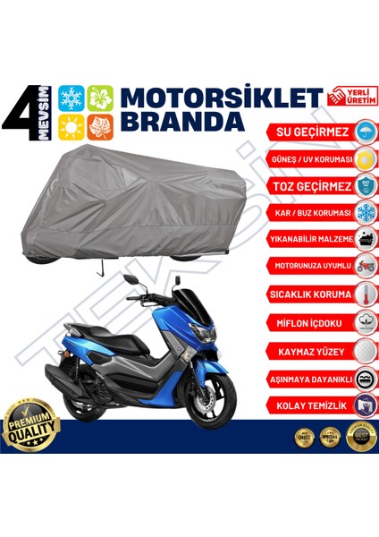 Yamaha Nmax 125 Arka Çanta Uyumlu Motosiklet Brandası Motor Brandası fiyatları