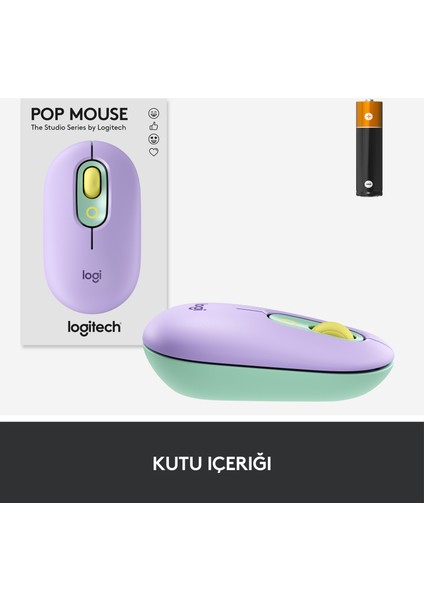 Emoji Tuşlu Pop Keys Dayream Kablosuz Klavye ve Pop Mouse Daydream Sessiz Kablosuz Mouse Seti