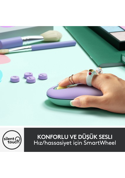 Emoji Tuşlu Pop Keys Dayream Kablosuz Klavye ve Pop Mouse Daydream Sessiz Kablosuz Mouse Seti