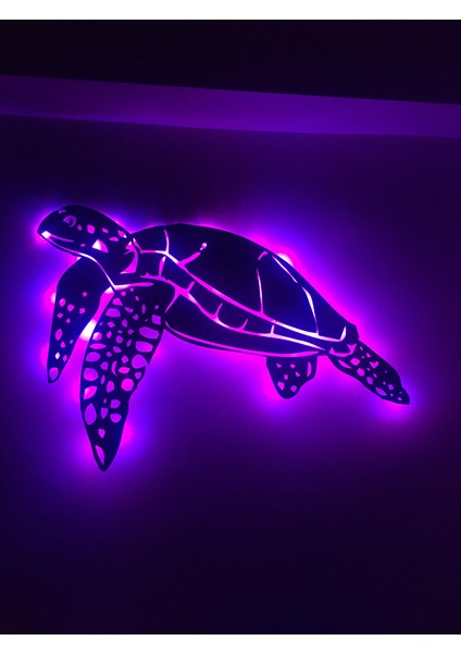 Caretta Caretta LED Işıklı Ahşap Tablo 60X40CM modelleri