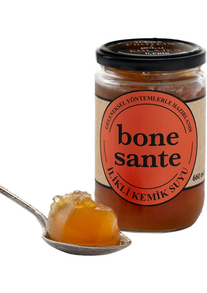 Bone Sante 660 ml İlikli Kemik Suyu x 4 Adet