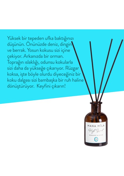 Mana Mıla Hıgh Wind Bergamot & Amber 150 ml