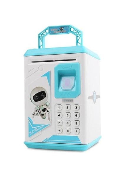 Parmak Izi Açık Kapı Kumbara Karikatür Atm Parmak Izi Sensörü Kumbara Otomatik Haddeleme Para Müzik Oyuncak Çocuk Hediye (Yurt Dışından)