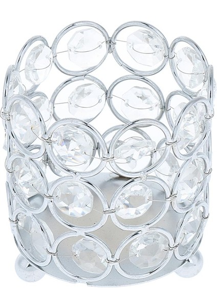 Altın Kristal Masa Mum Çay Işık Tutucu Düğün Ziyafet Ev Dekor 8 cm 8 cm Altın (Yurt Dışından)