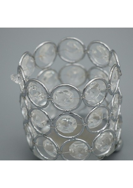 Altın Kristal Masa Mum Çay Işık Tutucu Düğün Ziyafet Ev Dekor 8 cm 8 cm Altın (Yurt Dışından) fırsatları
