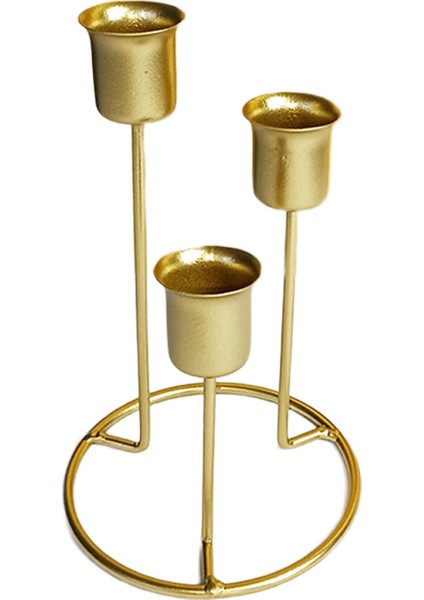 Konik Mum Tutucular Şömine Için 3-Kandıklar Şamdan Düğün Centerpieces Siyah Orta (Yurt Dışından)