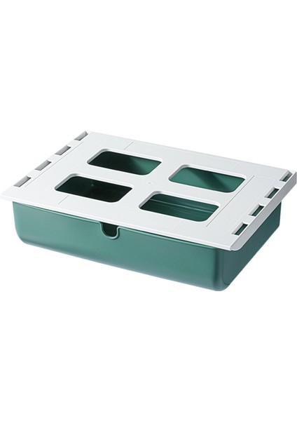 Masanın Altında Makyaj Organizatör Kalem Kırtasiye Saklama Kutusu Mutfak Ev Yeşil (Yurt Dışından)