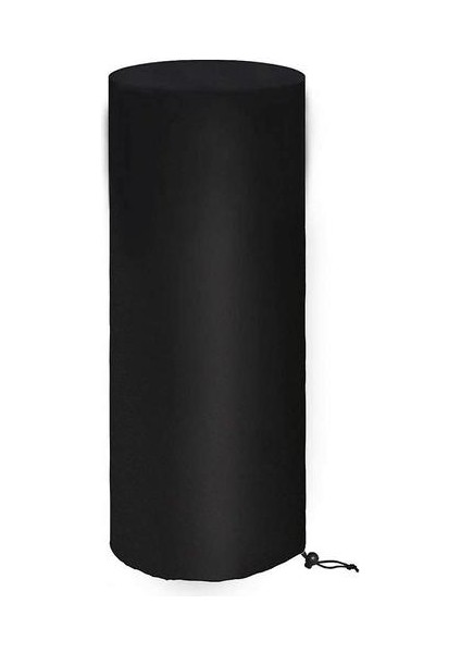 Veranda Isıtıcı Kapak Enders Polo 2.0 Isıtıcı Kapak 210D Oxford Su Geçirmez, Rüzgar Geçirmez, Siyah Koruyucu Yuvarlak 50X50X120 cm (Yurt Dışından)