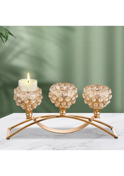 Avrupa Tarzı Kristal Mumluk Olay Masa Centerpiece Süsleme Için Gümüş (Yurt Dışından) indirimleri