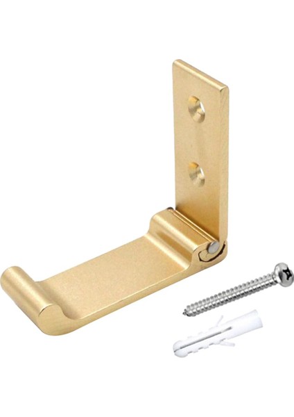 Alüminyum Alaşım Katlanabilir Kanca Duvara Monte Ceket Giysileri Bornoz Çantası Tutucu Yatak Odası Siyah (Yurt Dışından)