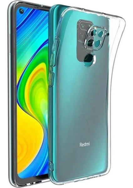 Xiaomi Redmi Note 9 Kılıf Şeffaf Silikon Kamera Korumalı 0,30 mm