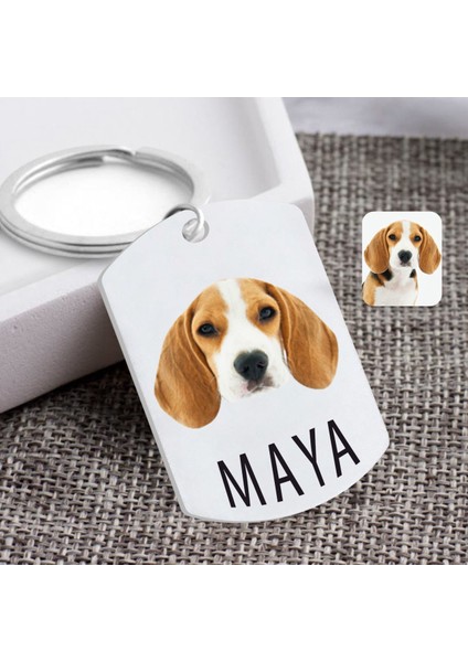 Kişiye Özel Evcil Dost Köpek Pleksi Anahtarlık