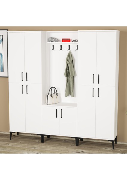 Rose-1-4-4 Portmanto Vestiyer Ayakkabılık RS01