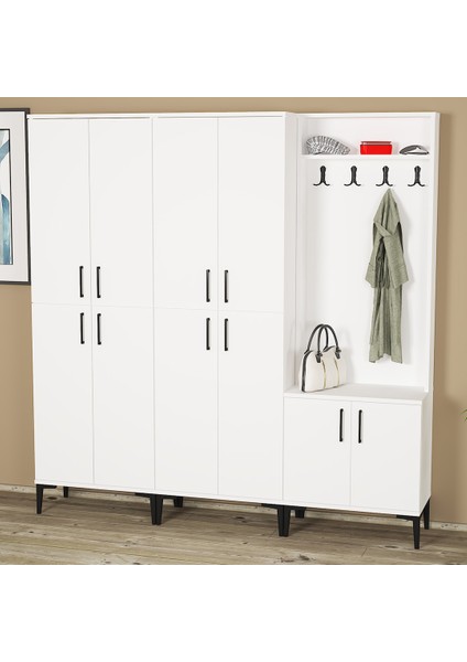 Rose-1-4-4 Portmanto Vestiyer Ayakkabılık RS01 modelleri