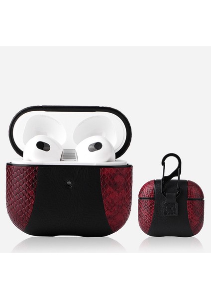Exbeauty Pu Deri Kulaklık Koruyucu Kılıf - Siyah / Kırmızı (Yurt Dışından)