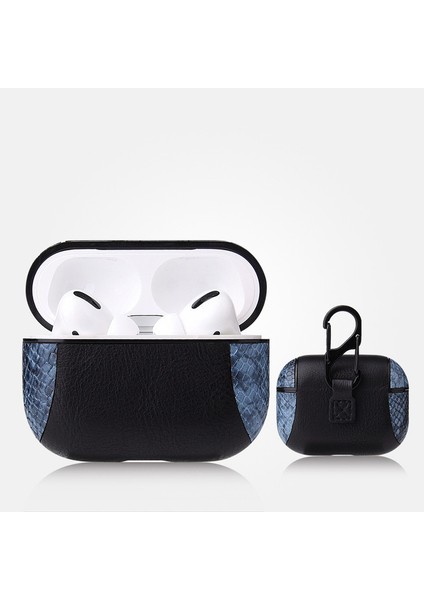 Exbeauty Pu Deri Kulaklık Koruyucu Kılıf - Siyah / Mavi (Yurt Dışından)