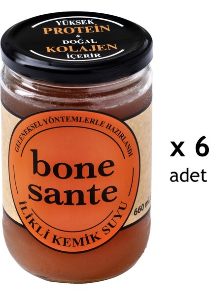 Bone Sante 660 ml Ilikli Kemik Suyu x 6'li