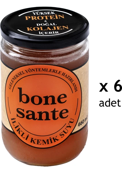 Bone Sante 660 ml Ilikli Kemik Suyu x 6'li