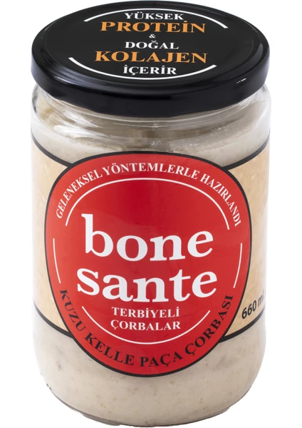 Bone Sante Kuzu Kelle Paça Çorbası Terbiyeli 660 ml