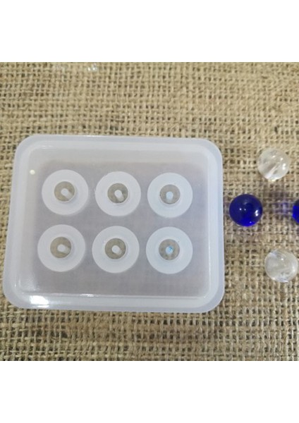 10ADET - Reçine Epoksi Silikon Boncuk Kalıbı -12MM- 161 fırsatları
