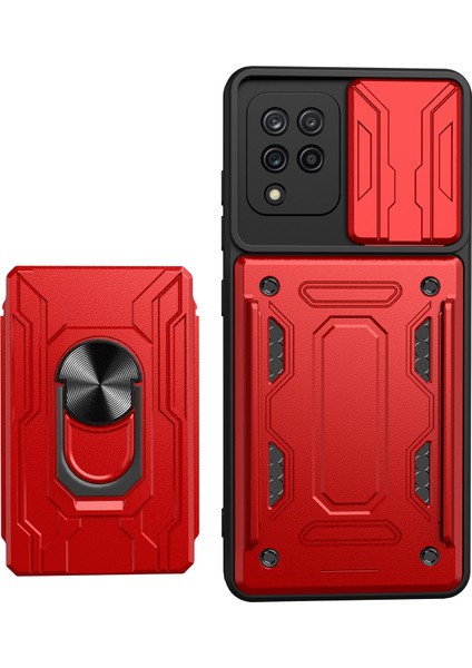 Samsung Galaxy Için Yüzük Standlı Telefon Kılıfı - Siyah (Yurt Dışından) modelleri