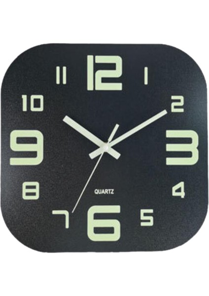 Kare Aydınlık Duvar Saati 12 Inç Ahşap (Yurt Dışından) fiyatları