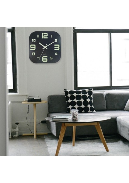 Kare Aydınlık Duvar Saati 12 Inç Ahşap (Yurt Dışından) modelleri