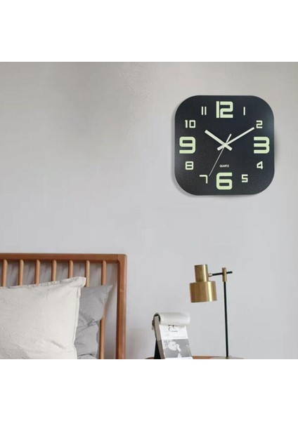 Kare Aydınlık Duvar Saati 12 Inç Ahşap (Yurt Dışından) fırsatları