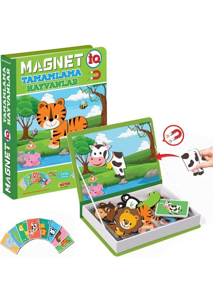 Dıytoy 1512 Dıytoy, Magnet Tamamlama - Hayvanlar/ +3 Yaş