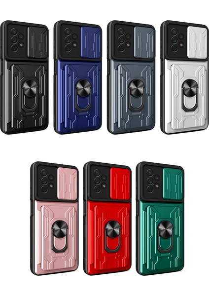 Samsung Galaxy Için Yüzük Standlı Telefon Kılıfı - Koyu Mavi (Yurt Dışından) fiyatları