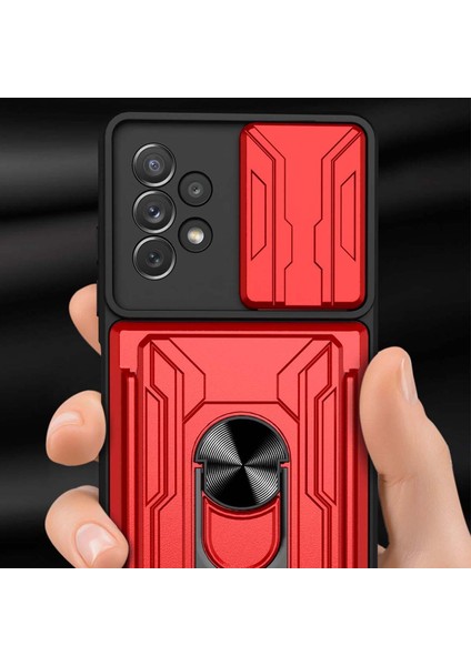 Samsung Galaxy Için Yüzük Standlı Telefon Kılıfı - Koyu Mavi (Yurt Dışından) fırsatları