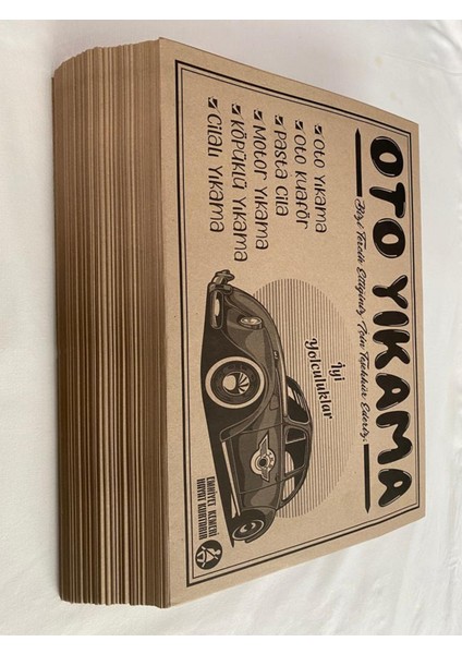 Kağıt Oto Paspas 1000 Adet Baskılı Kraft Kağıt modelleri