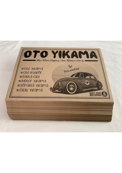 Kağıt Oto Paspas 1000 Adet Baskılı Kraft Kağıt fırsatları